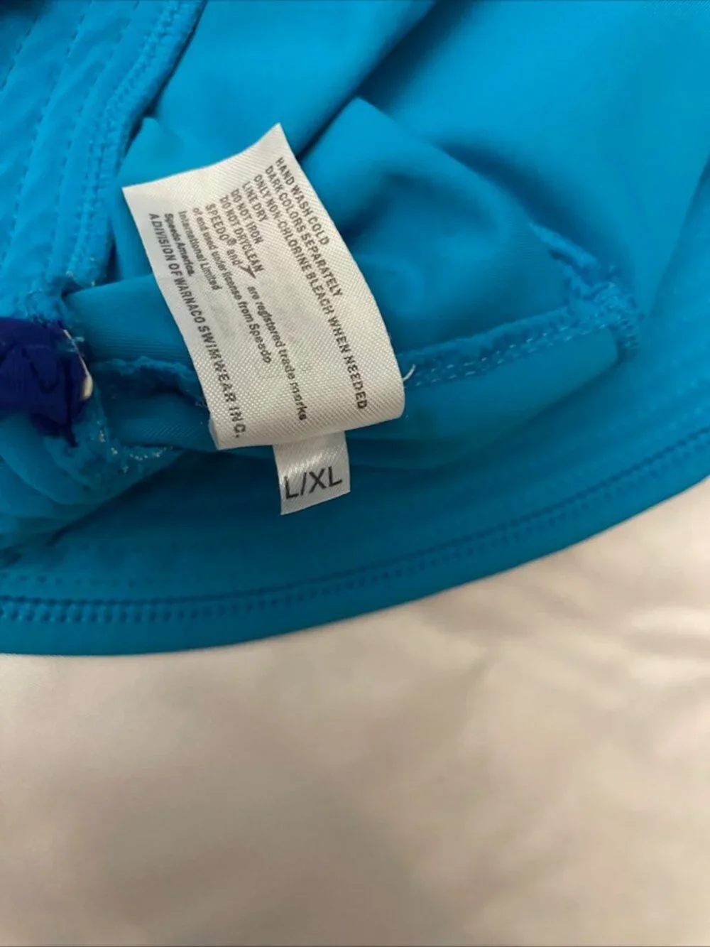 SPEEDO Block The Burn UV50 Infant Swim Beach Bucket Hat Blue Size L/XL
